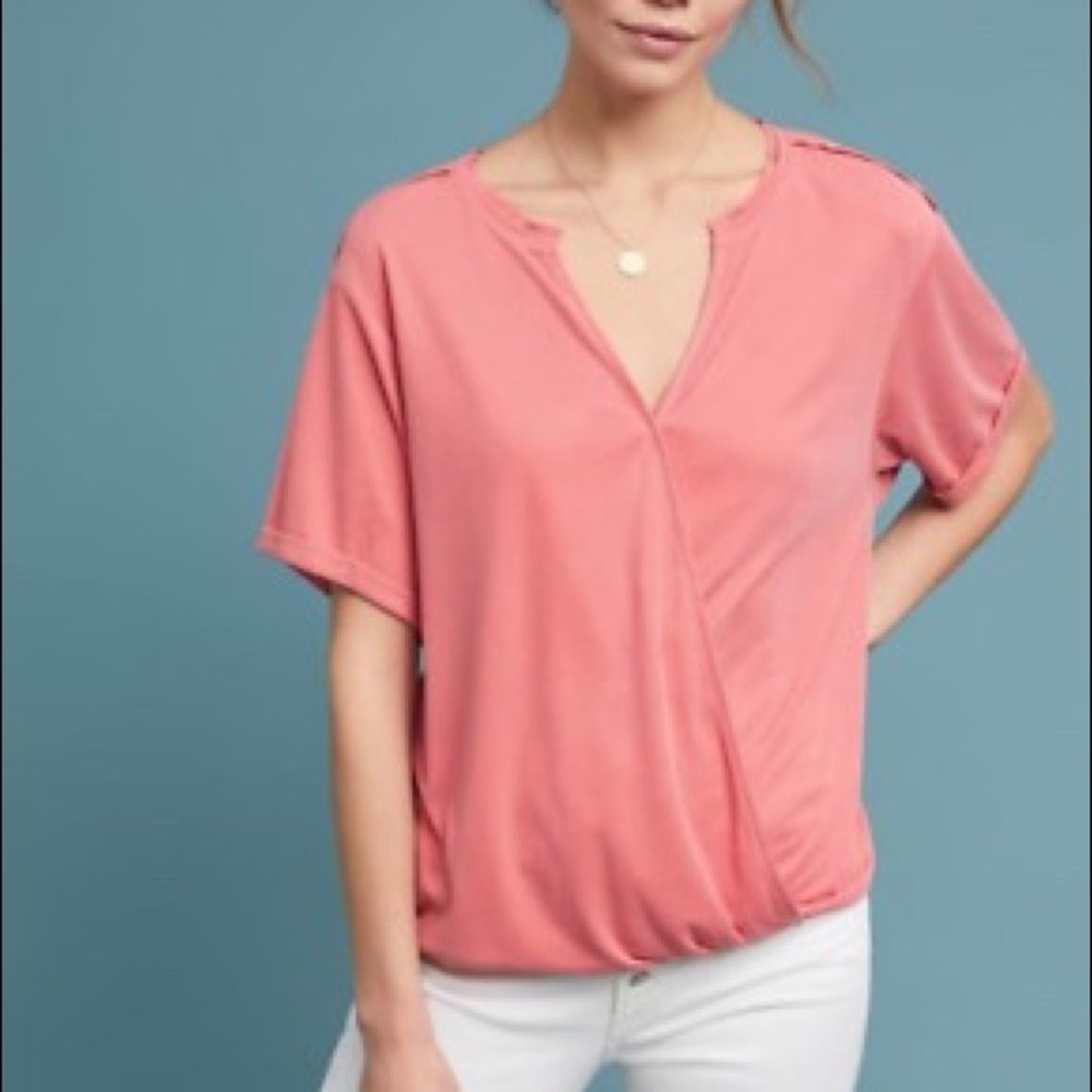 Anthropologie Amy Surplice Top